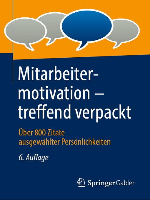 Title details for Mitarbeitermotivation – treffend verpackt by Springer Fachmedien Wiesbaden GmbH - Available